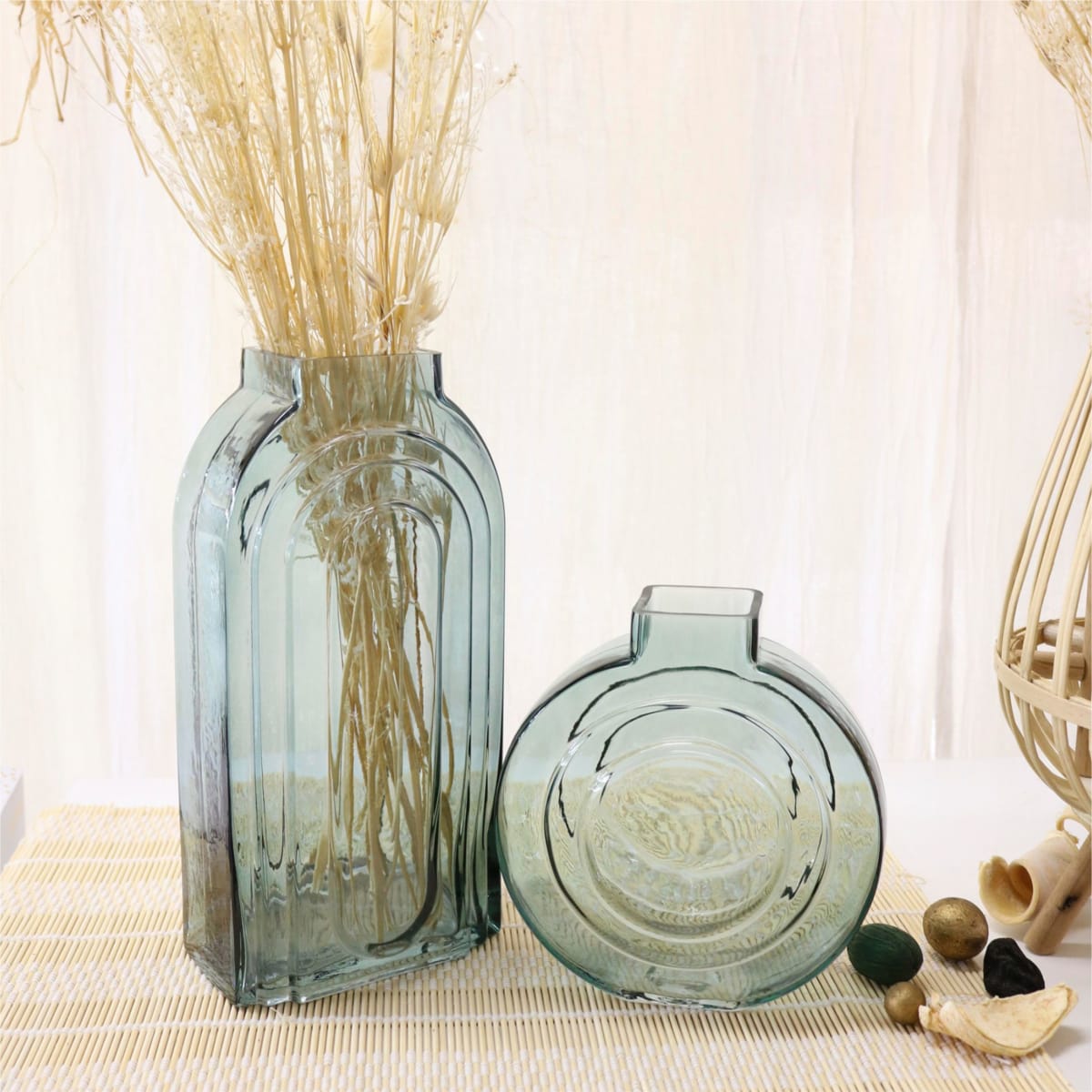 Glas-Vase-Set, 2-tlg. Oman