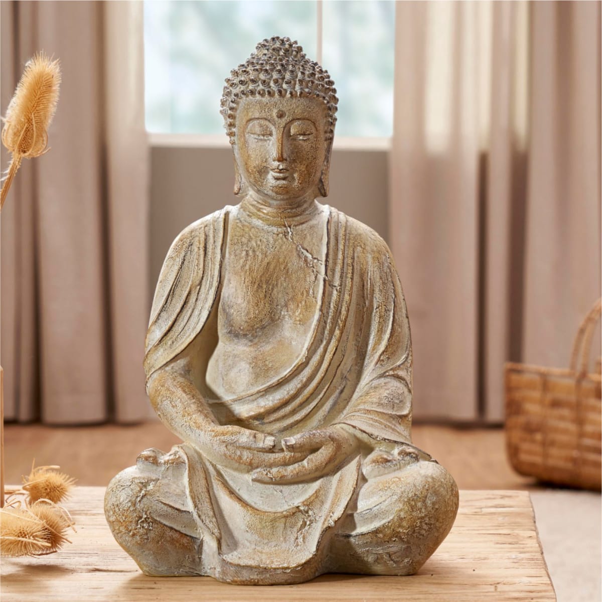 Deko-Figur Buddha Riva – sitzend | Schneider Österreich