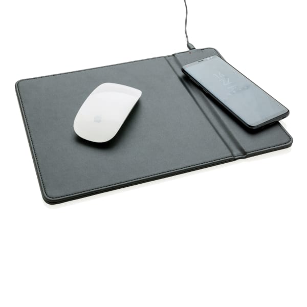 Mousepad-Wireless-5W-Charger-Schwarz-Frontansicht-1