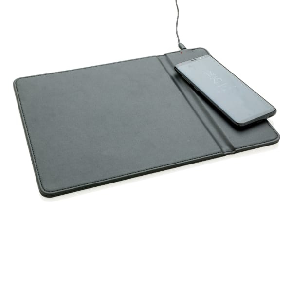 Mousepad-Wireless-5W-Charger-Schwarz-Frontansicht-2