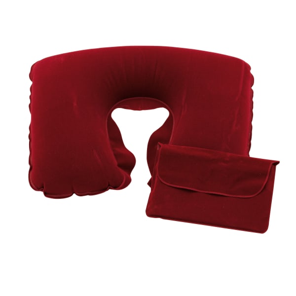 Aufblasbare-Nackenstütze-Comfortable-Rot-Frontansicht-1