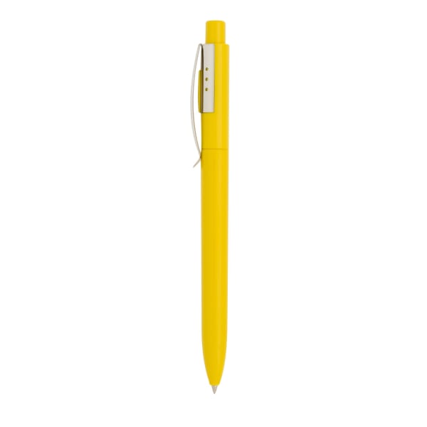 Kugelschreiber-Elegance-blau-Gelb-Metall-Kunststoff-Frontansicht-1