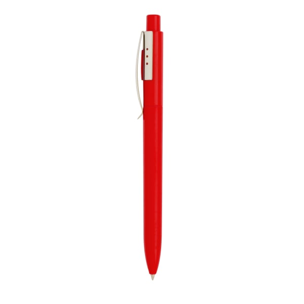 Kugelschreiber-Elegance-blau-Rot-Metall-Kunststoff-Frontansicht-1