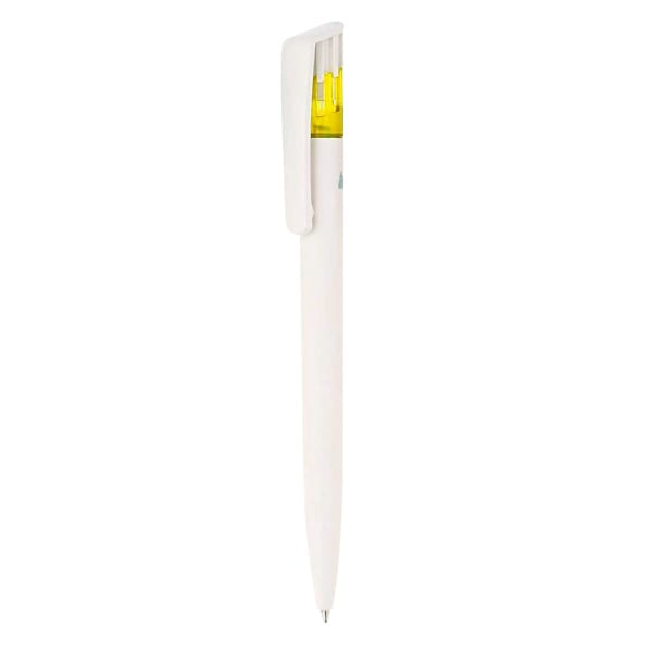Kugelschreiber-Bio-Star-blau-Qualitätsmine-Jogger-Gelb-Kunststoff-Frontansicht-1