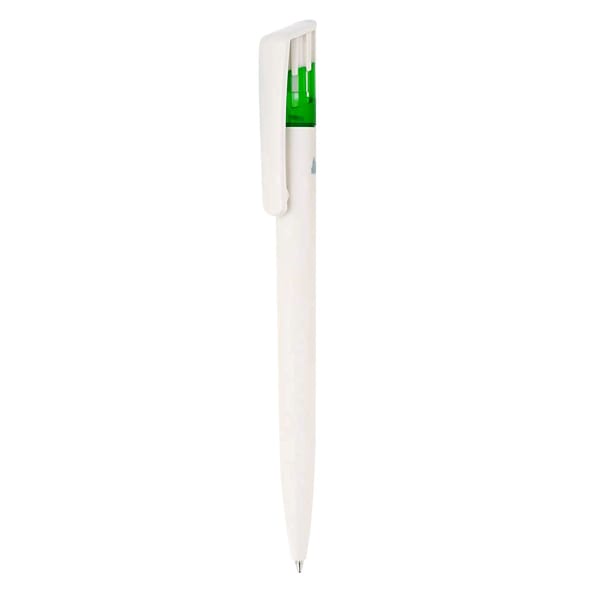 Kugelschreiber-Bio-Star-blau-Qualitätsmine-Jogger-Grün-Kunststoff-Frontansicht-1