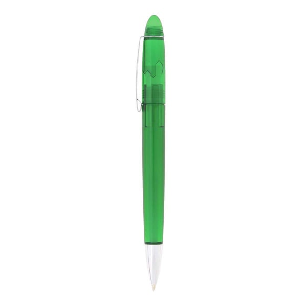 Kugelschreiber-Havanna-Transparent-blau-dokumentenecht-Grün-Kunststoff-Frontansicht-1
