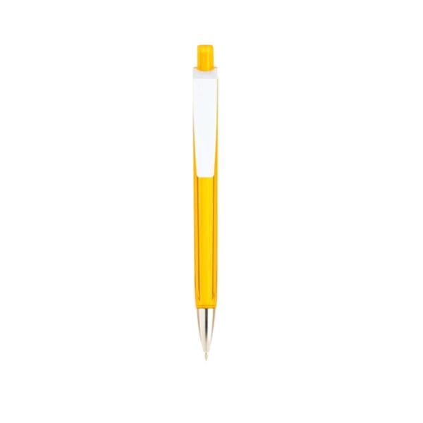Kugelschreiber-Tri-Star-transparent-Solid-blau-dokumentenecht-Orange-Kunststoff-Frontansicht-1