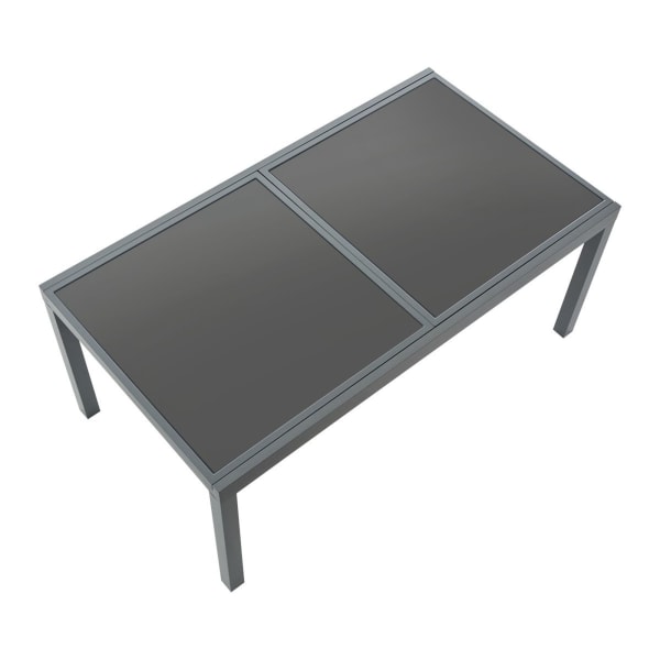 Outdoor-Tisch-Futura-Grau-Aluminium-Frontansicht-2
