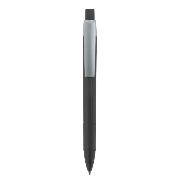 Kugelschreiber-Cetus-Transparent-Silver-blau-Grau-Kunststoff-Frontansicht-1