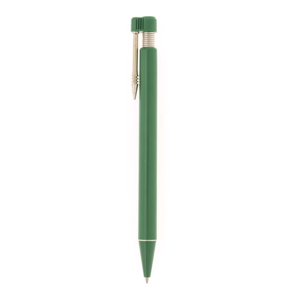 Kugelschreiber-Empire-blau-dokumentenecht-Grün-Kunststoff-Frontansicht-1