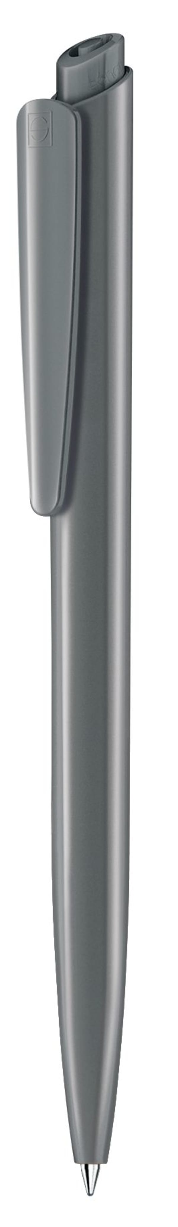 Kugelschreiber-Dart-Polished-blau-dokumentenecht-Grau-Kunststoff-Frontansicht-1