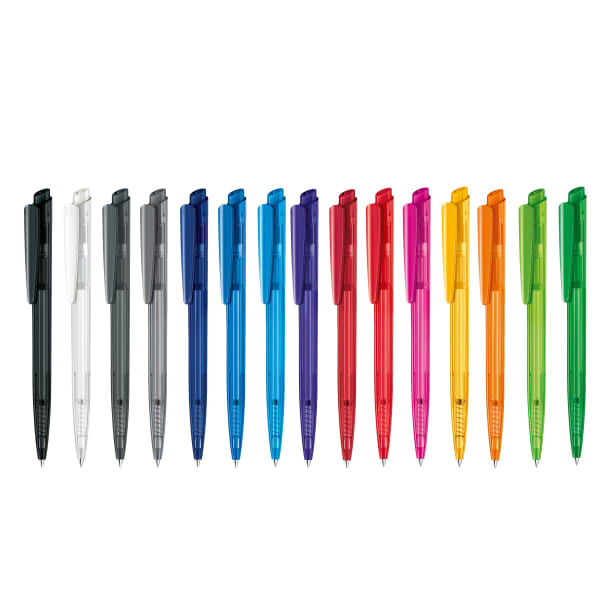 Kugelschreiber-Dart-Clear-blau-dokumentenecht-Kunststoff-Sammelbild-