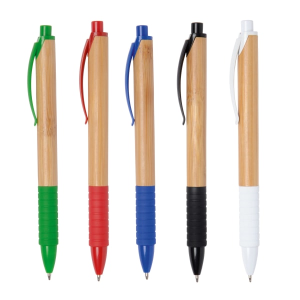 Kugelschreiber-Bamboo-Rubber-blau-Bambus-Sammelbild-