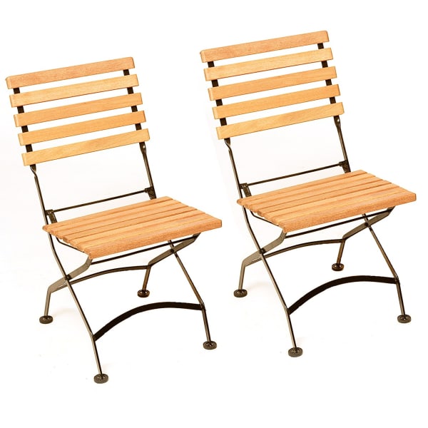 Outdoor-Stuhl-Set-2-tlg.-Bellagio-Braun-Holz-Metall-Frontansicht-1