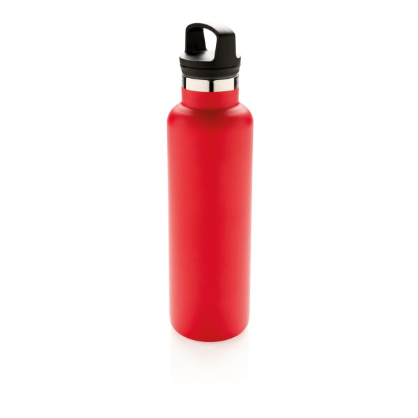 Vakuumflasche-Rot-Metall-Kunststoff-Frontansicht-2