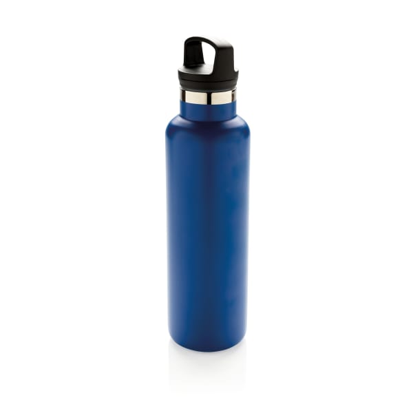 Vakuumflasche-Blau-Metall-Kunststoff-Frontansicht-2