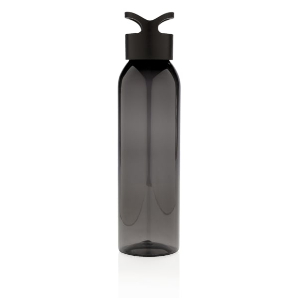 Trinkflasche-Schwarz-Kunststoff-Frontansicht-1