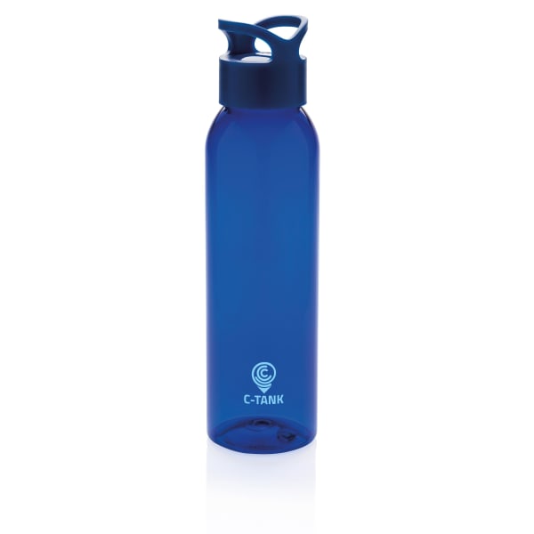 Trinkflasche-Blau-Kunststoff-Frontansicht-2
