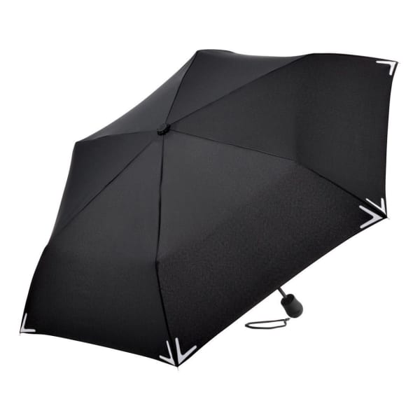 Mini-Taschenschirm-Safebrella-LED-Schwarz-Frontansicht-1