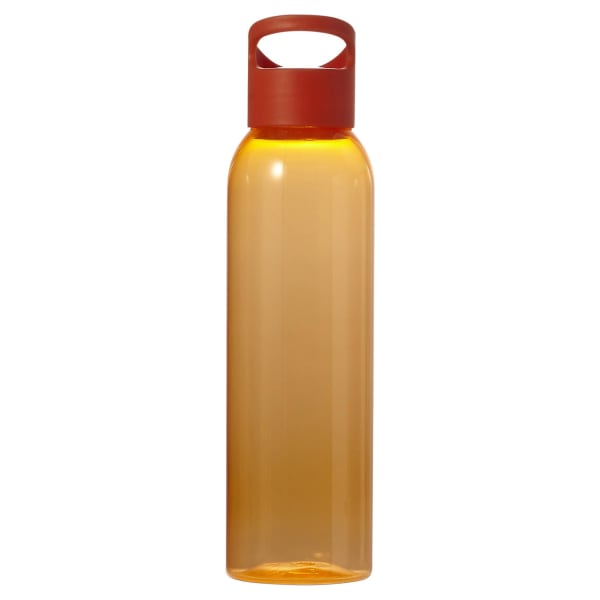 Wasserflasche-Kapstadt-Orange-Kunststoff-Frontansicht-1