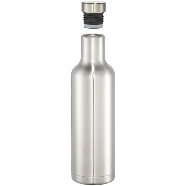 Isolierflasche-Pinto-Grau-Metall-Frontansicht-2