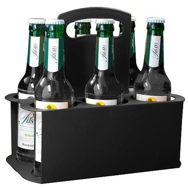 Bierflaschenträger-Take-6-Schwarz-Frontansicht-1