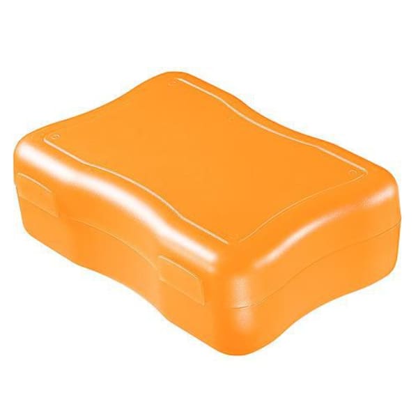 Brotdose-Wave-groß-Orange-Kunststoff-Frontansicht-1