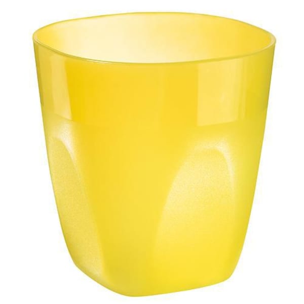 Trinkbecher-Mini-Cup-Gelb-Kunststoff-Frontansicht-1