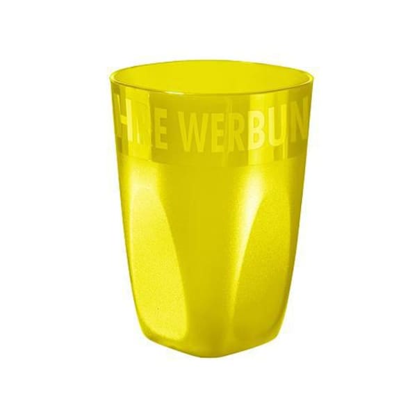 Trinkbecher-Midi-Cup-Gelb-Kunststoff-Frontansicht-1