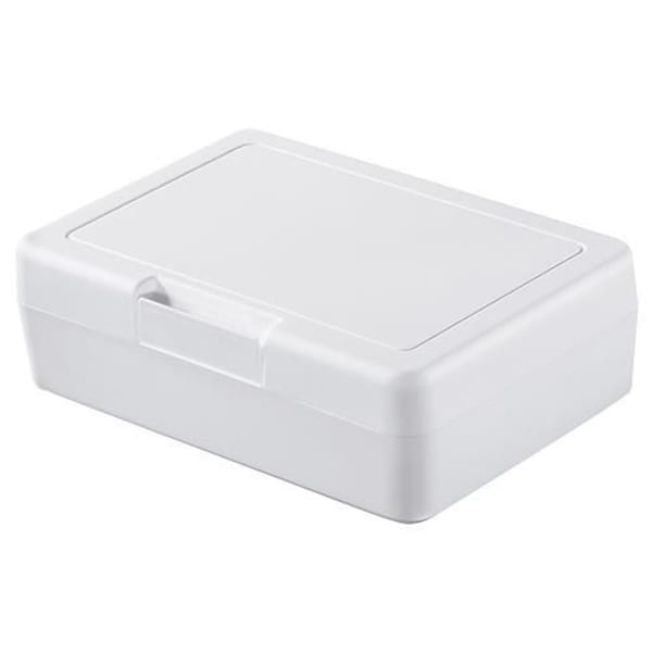 Brotdose-Lunch-Box-Weiß-Kunststoff-Frontansicht-1