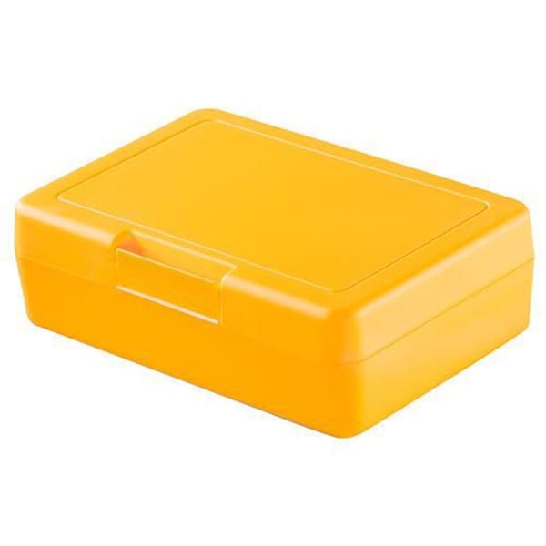 Brotdose-Lunch-Box-Gelb-Kunststoff-Frontansicht-1