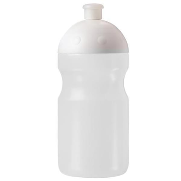 Trinkflasche-Fitness-0-5-l-Weiß-Kunststoff-Frontansicht-1