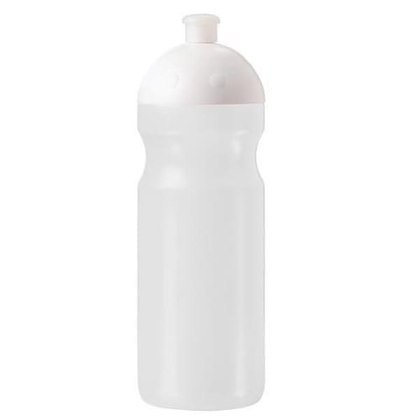 Trinkflasche-Fitness-Weiß-Kunststoff-Frontansicht-1
