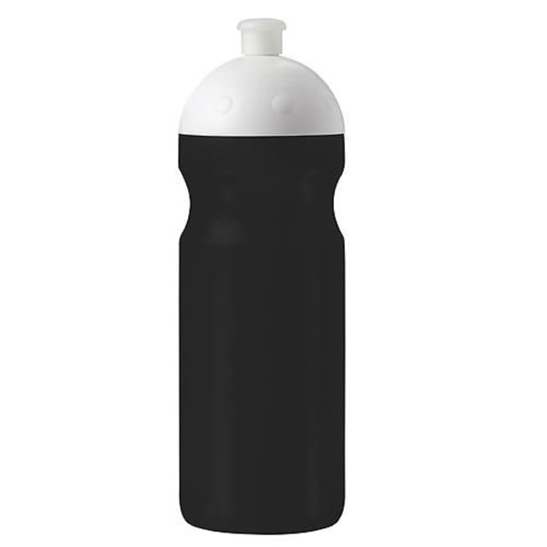 Trinkflasche-Fitness-Schwarz-Kunststoff-Frontansicht-1