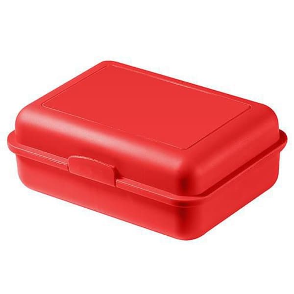 Brotdose-Pausenbox-Rot-Kunststoff-Frontansicht-1