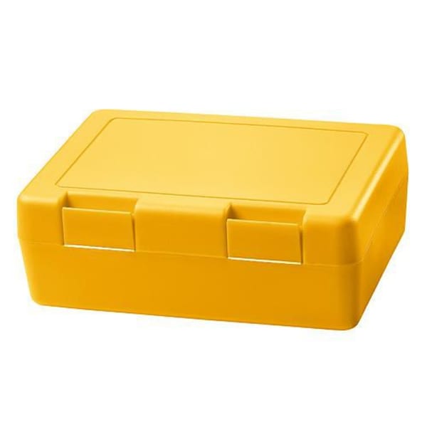 Brotdose-Dinner-Box-Gelb-Kunststoff-Frontansicht-1