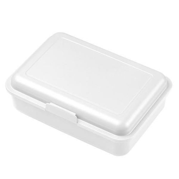 Brotdose-School-Box-mittel-Weiß-Kunststoff-Frontansicht-1
