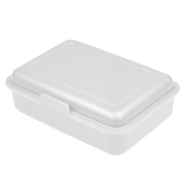 Brotdose-School-Box-mittel-Weiß-Kunststoff-Frontansicht-1