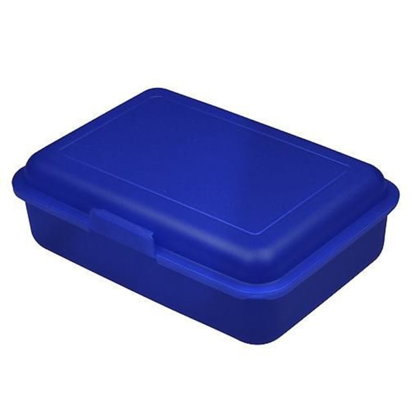 Brotdose-School-Box-mittel-Blau-Kunststoff-Frontansicht-1
