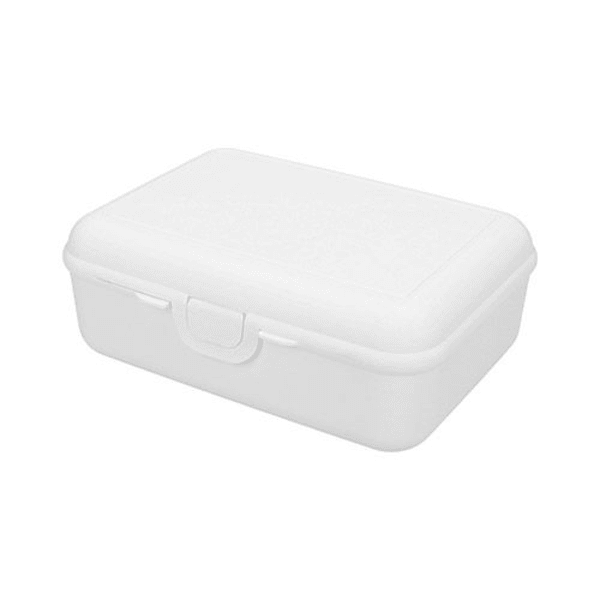 Brotdose-School-Box-Deluxe-Weiß-Kunststoff-Frontansicht-1