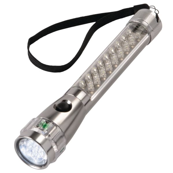 LED-Taschenlampe-Flash-Grau-Metall-Frontansicht-1