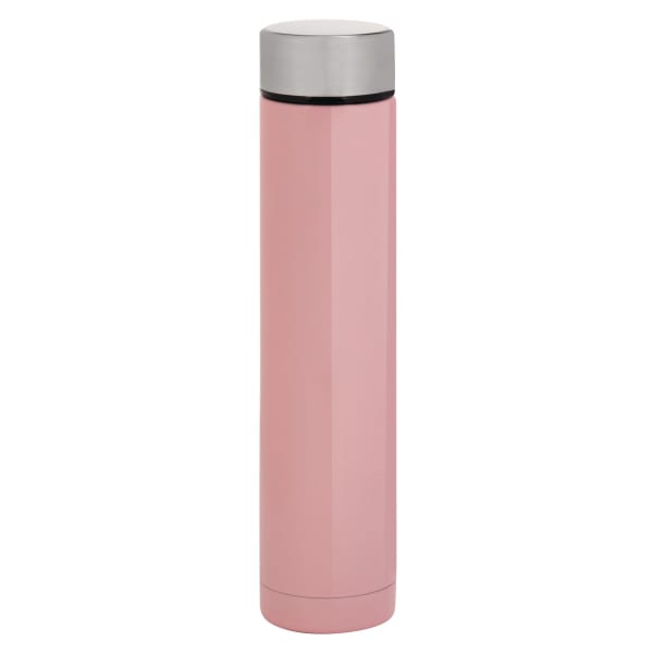 Isolierflasche-Slimly-Pink-Metall-Frontansicht-1