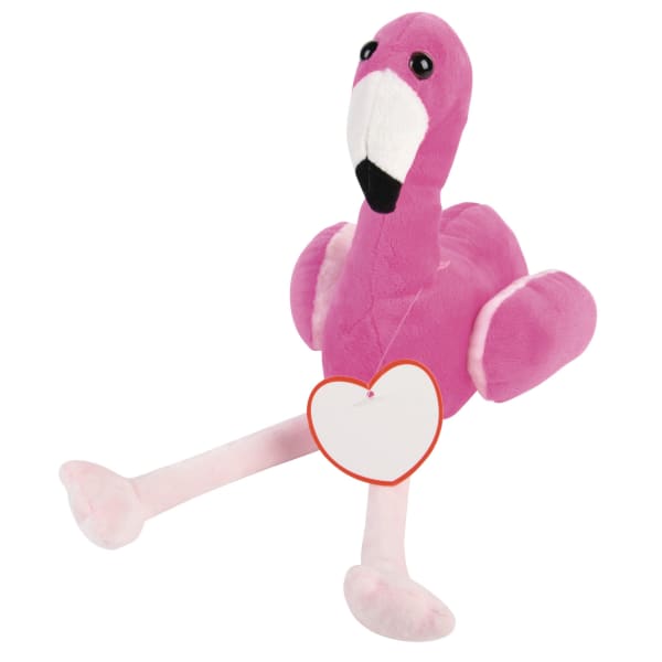 Plüsch-Flamingo-Luisa-Pink-Polyester-Frontansicht-1
