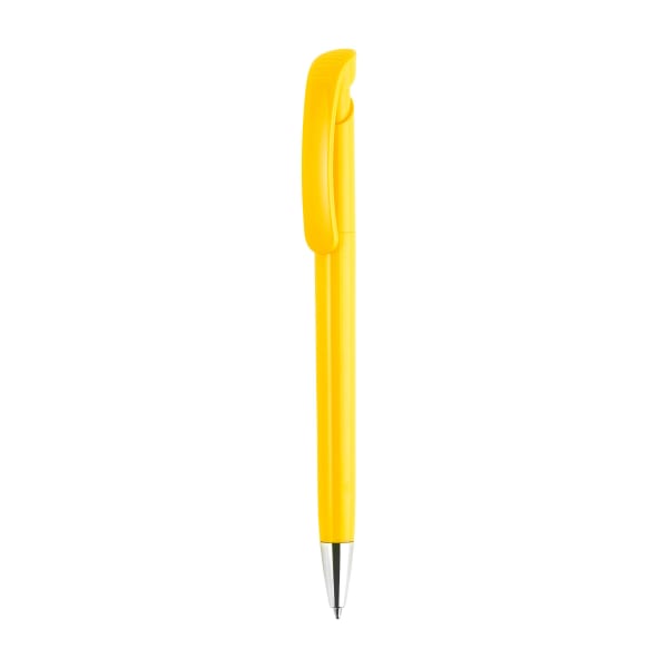 Kugelschreiber-Bonita-blau-dokumentenecht-Qualitätsmine-Jogger-Gelb-Kunststoff-Frontansicht-1