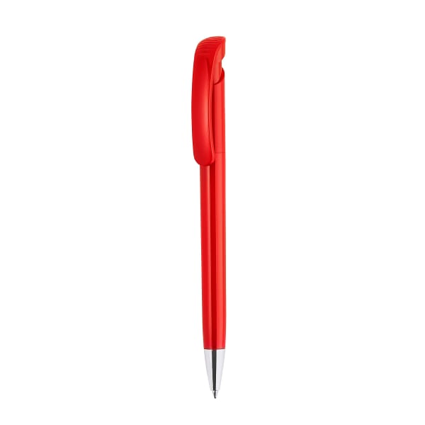 Kugelschreiber-Bonita-blau-dokumentenecht-Qualitätsmine-Jogger-Rot-Kunststoff-Frontansicht-1