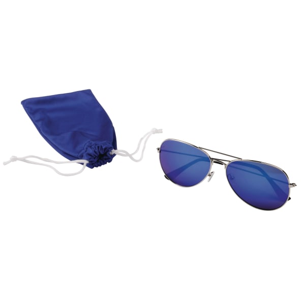 Sonnenbrille-New-Style-Blau-Polyester-Frontansicht-1