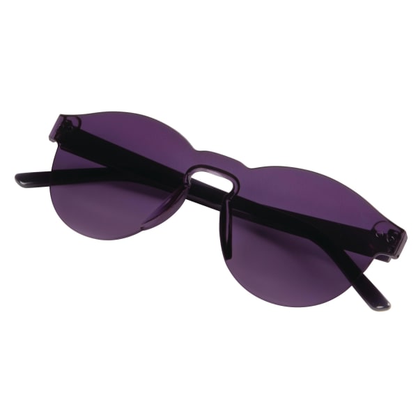 Sonnenbrille-Fancy-Style-Schwarz-Kunststoff-Frontansicht-1