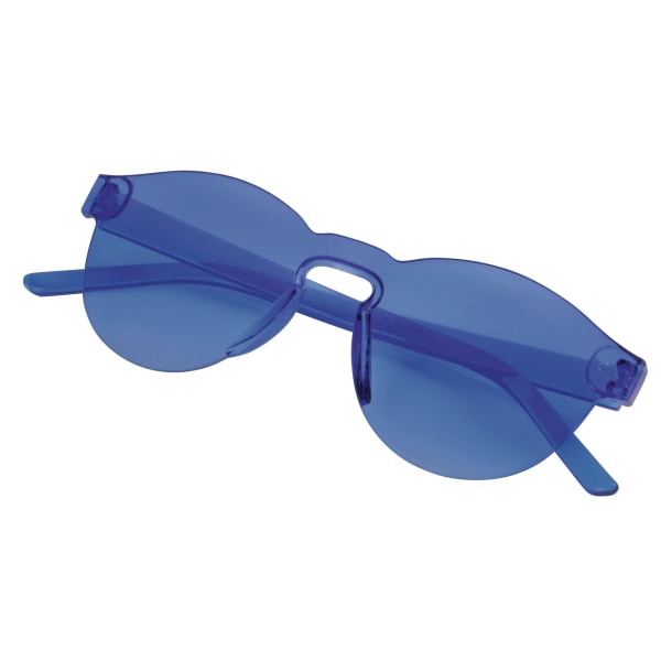 Sonnenbrille-Fancy-Style-Blau-Kunststoff-Frontansicht-1