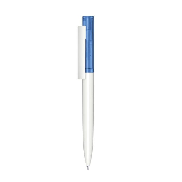 Kugelschreiber-Headliner-Clear-blau-dokumentenecht-Kunststoffgroßraummine-Blau-Kunststoff-Frontansicht-1