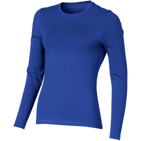 Damen-Langarmshirt-Ponoka-Blau-Baumwolle-Elasthan-Frontansicht-1